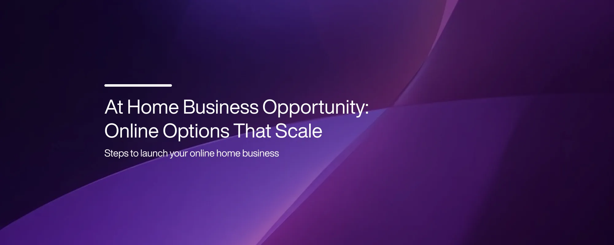 Cover image for At Home Business Opportunity: Online Options That Scale