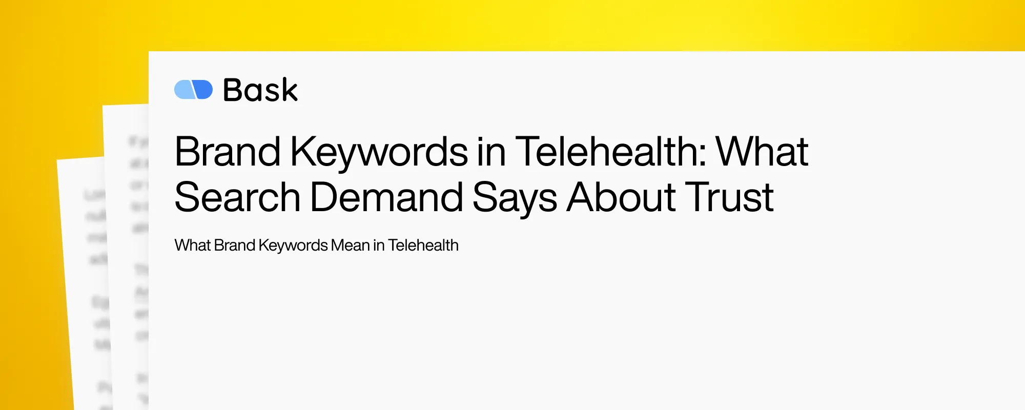 Brand Keywords in Telehealth: What Search Demand Says About Trust